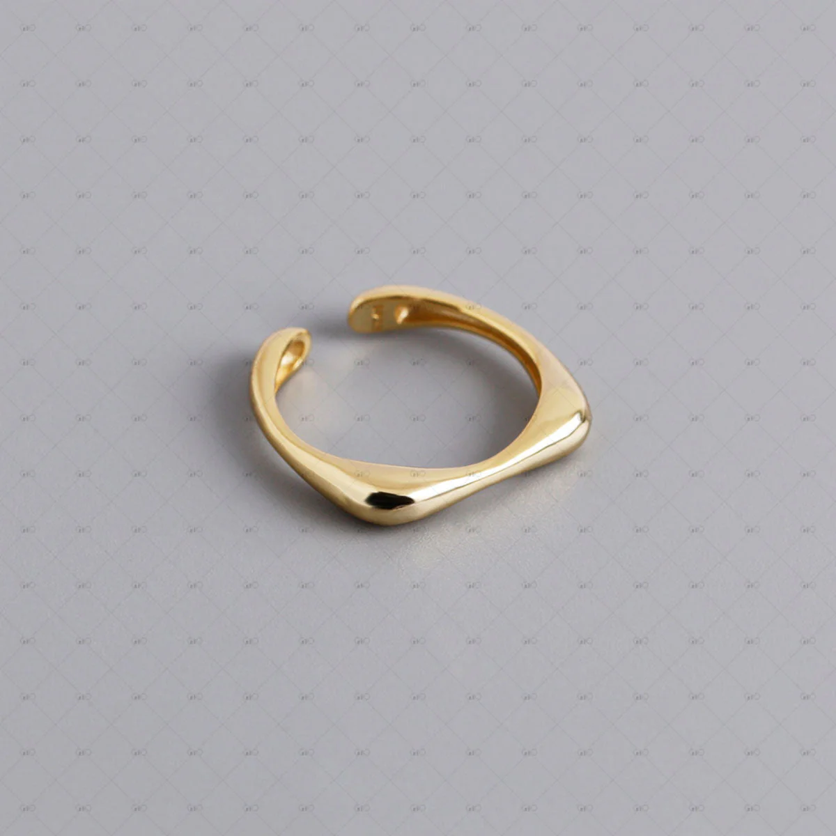 S925 Silver Simple Geometric Ring by Gioiellin - Image 5