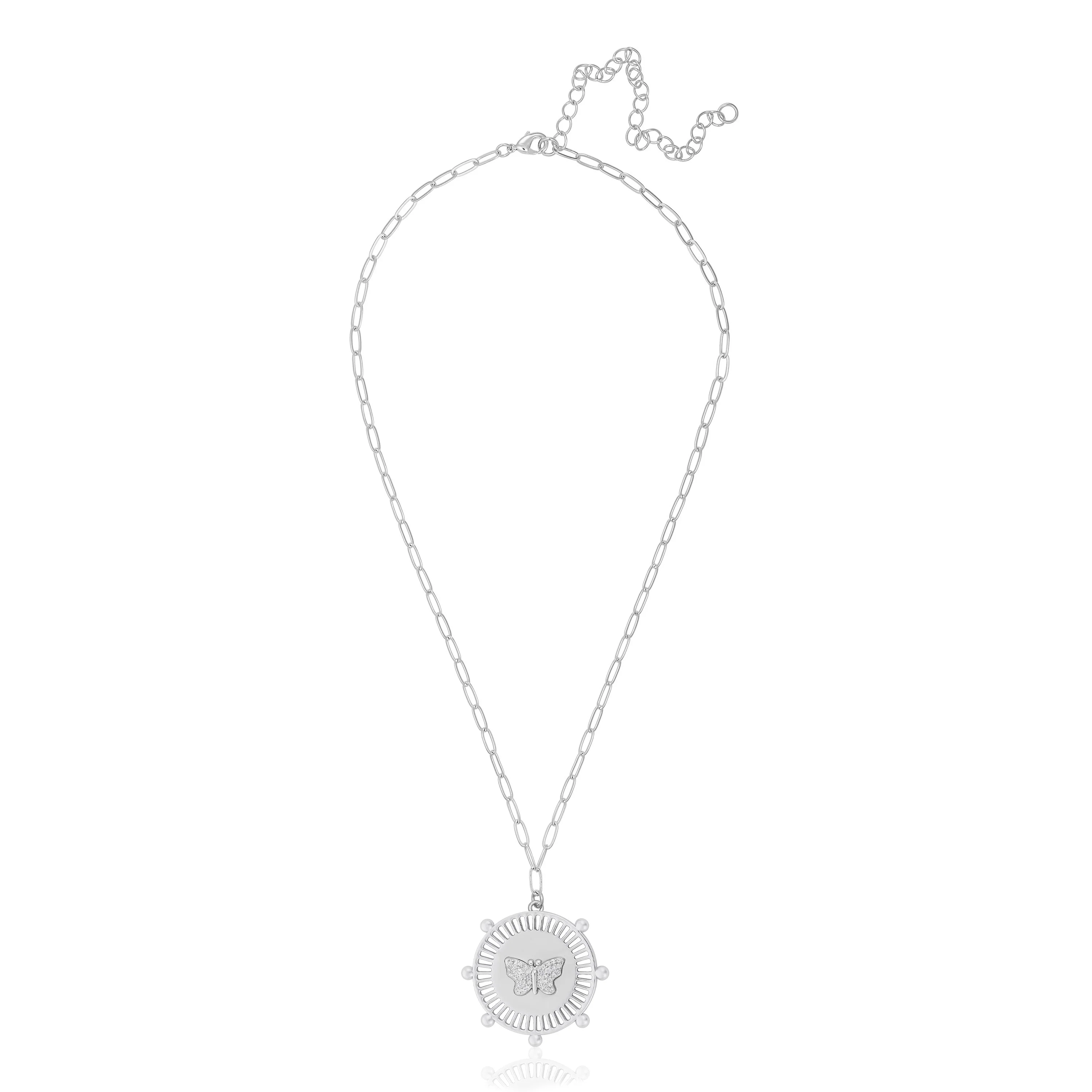SALE Butterfly Medallion Necklace by Jennifer Miller Jewelry - Image 3