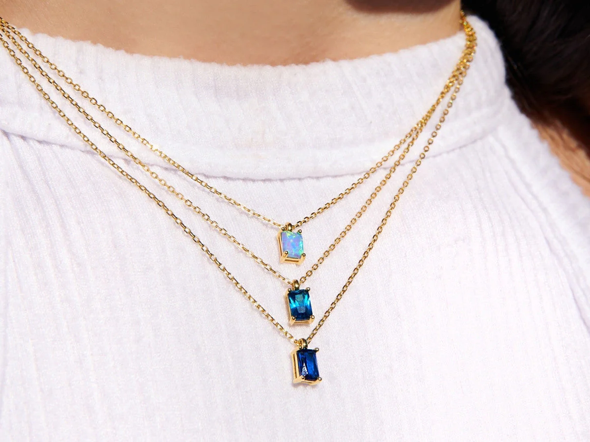 Sapphire Necklace Charm by Little Sky Stone - Image 7