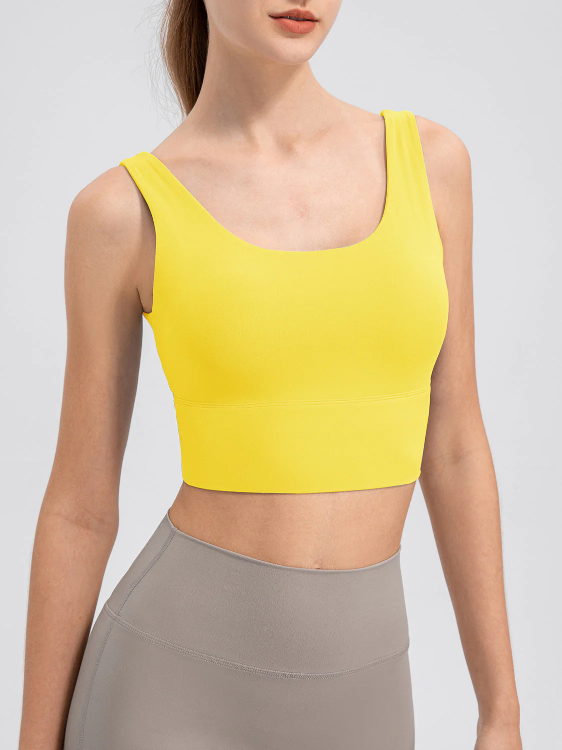 Scoop Neck Wide Strap Active Tank - Image 13