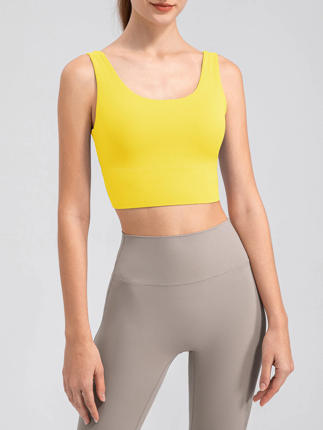 Scoop Neck Wide Strap Active Tank - Image 14