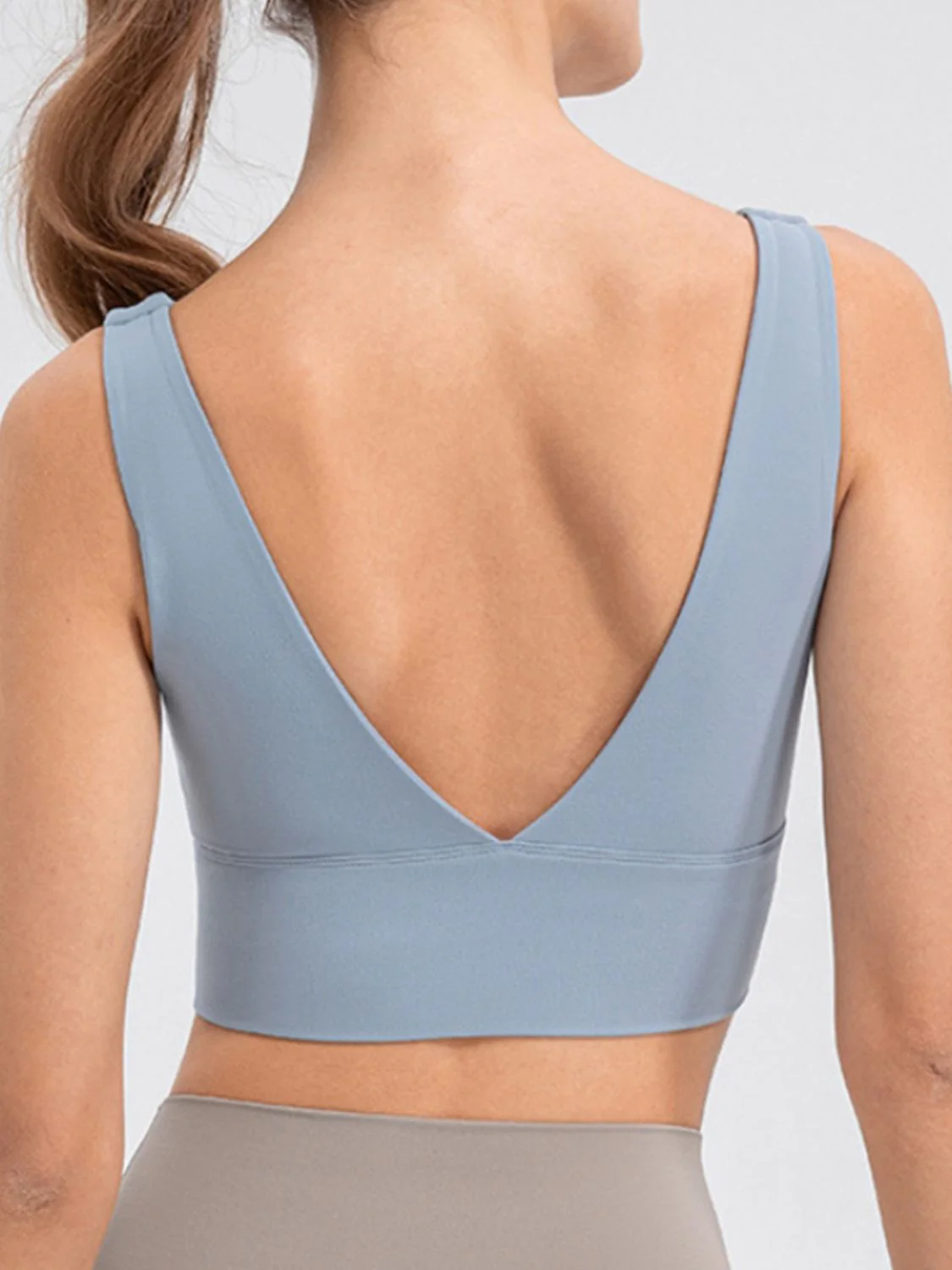 Scoop Neck Wide Strap Active Tank - Image 2