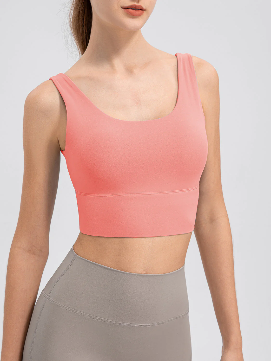Scoop Neck Wide Strap Active Tank - Image 22