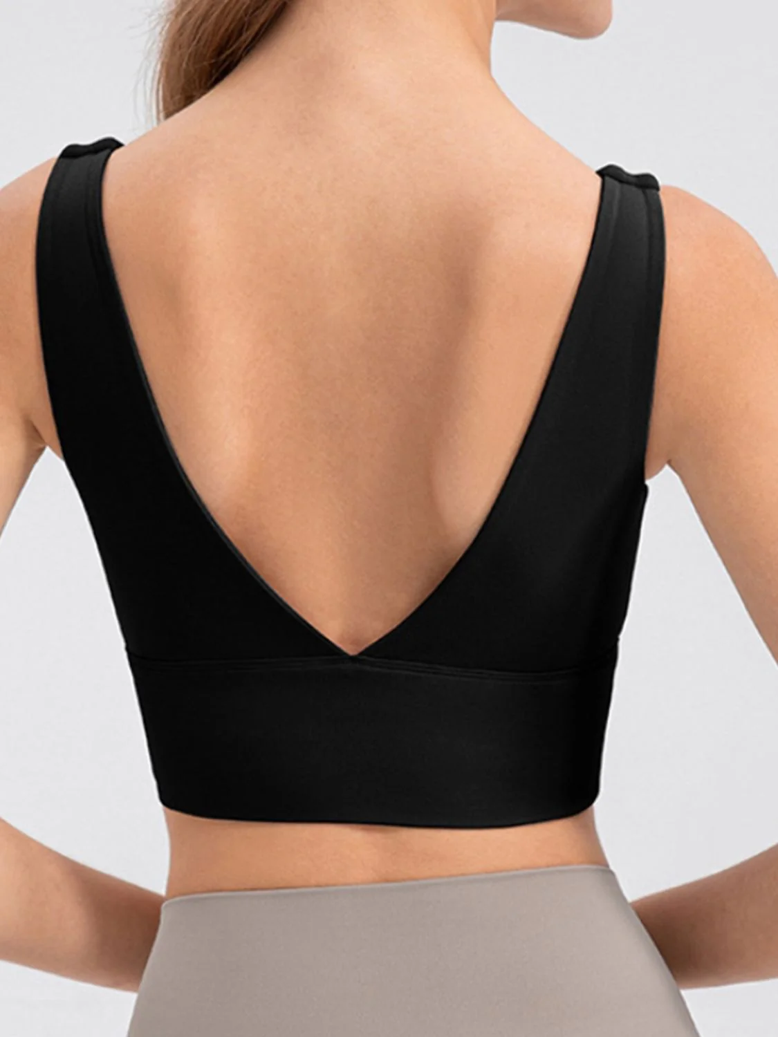 Scoop Neck Wide Strap Active Tank - Image 8