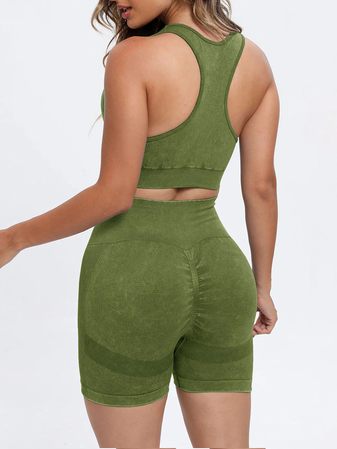 Scoop Neck Wide Strap Top and Shorts Active Set - Image 19
