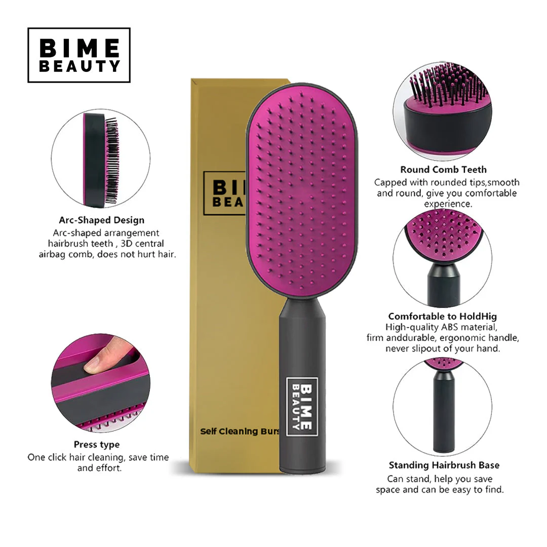 Self-Cleaning Hair Brush by BimeBeauty - Image 8