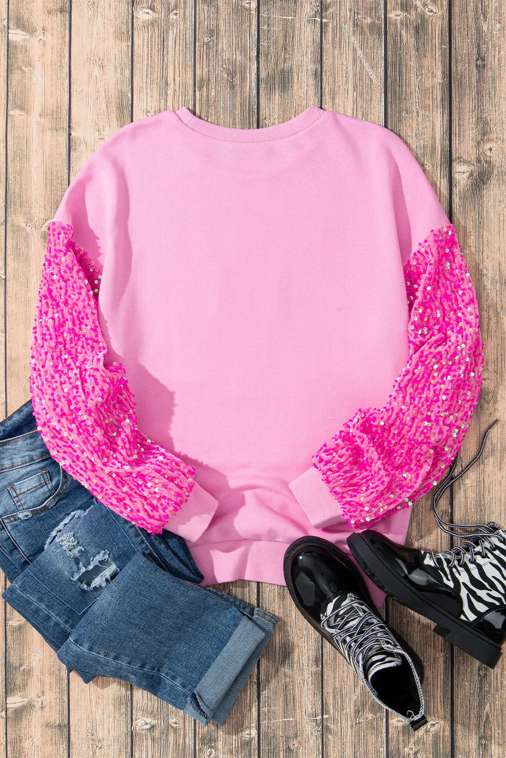 Sequin Nutcracker Dropped Shoulder Sweatshirt - Image 4