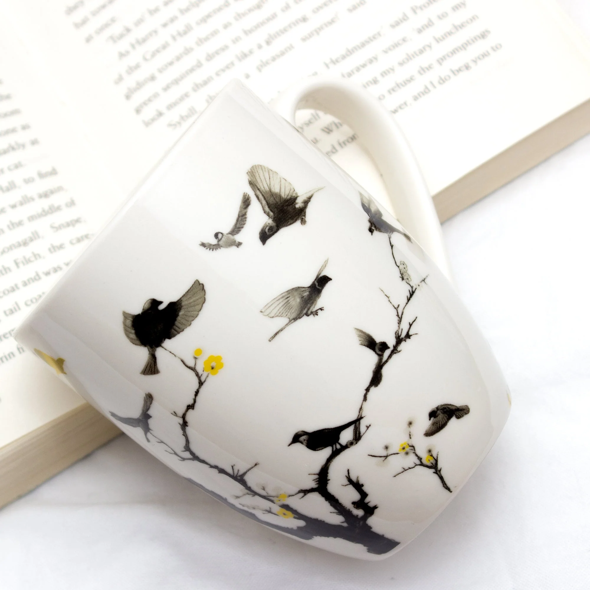 Set Of Four April Flock Series Ceramic Mugs by Izhar Studio- CA - Image 2