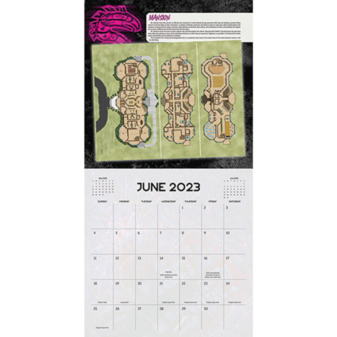 Shadowrun: 16-Month Calendar (Game Maps) - Image 2