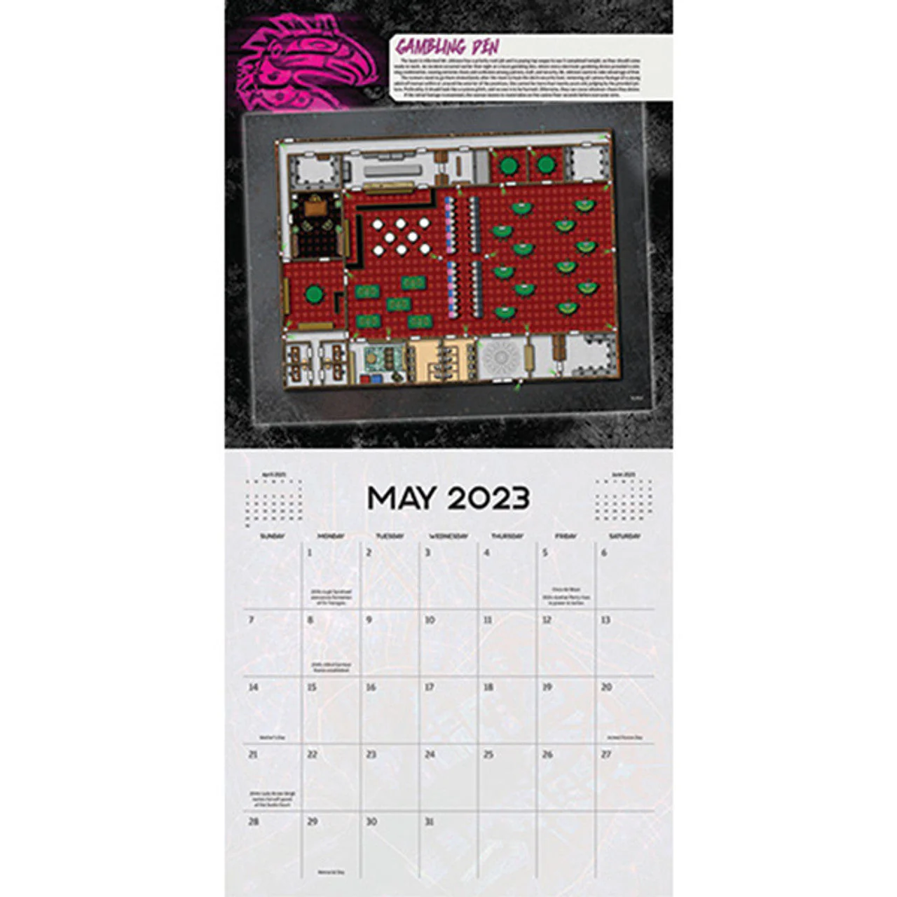 Shadowrun: 16-Month Calendar (Game Maps) - Image 3