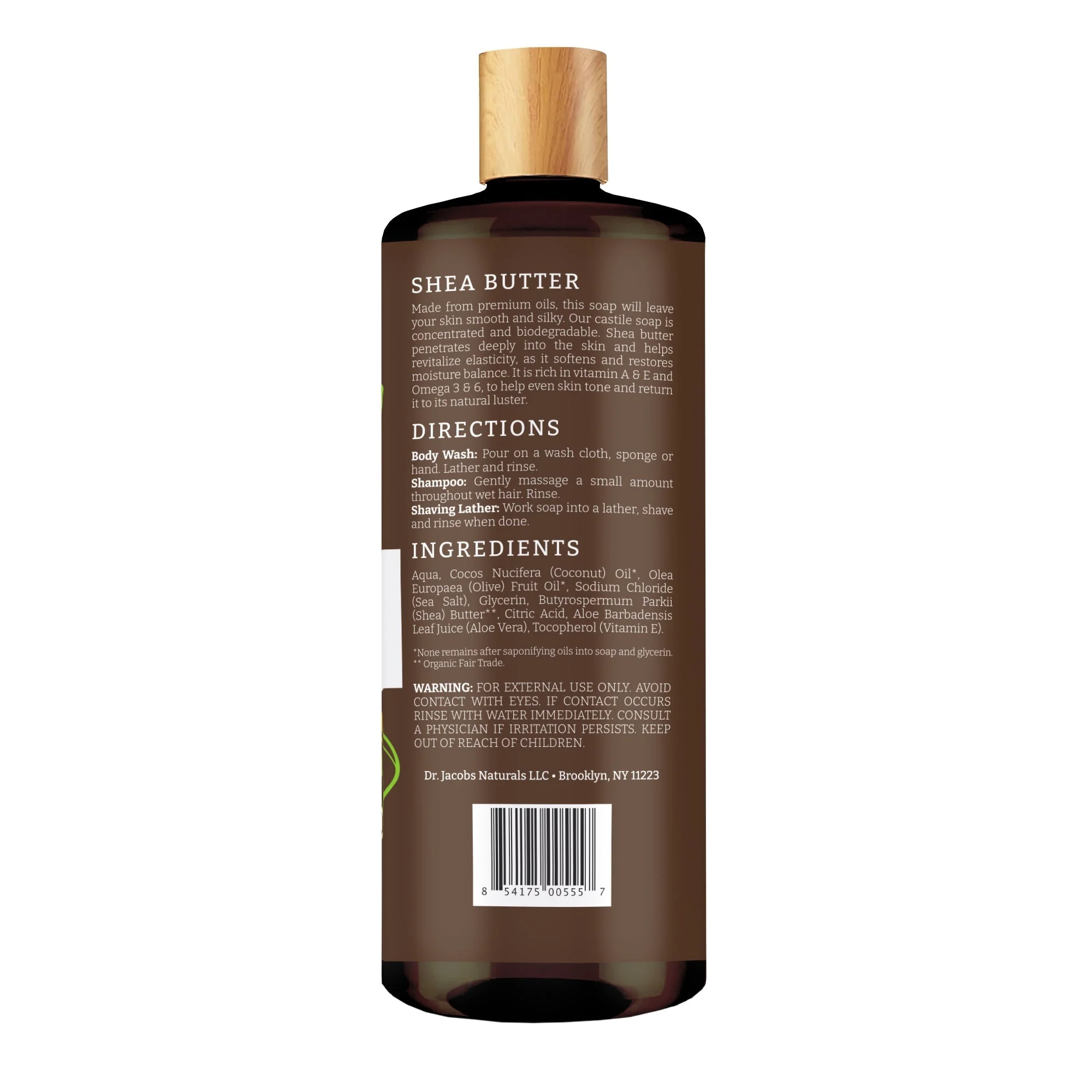 Shea Butter Castile Body Wash by Dr. Jacobs Naturals - Image 4