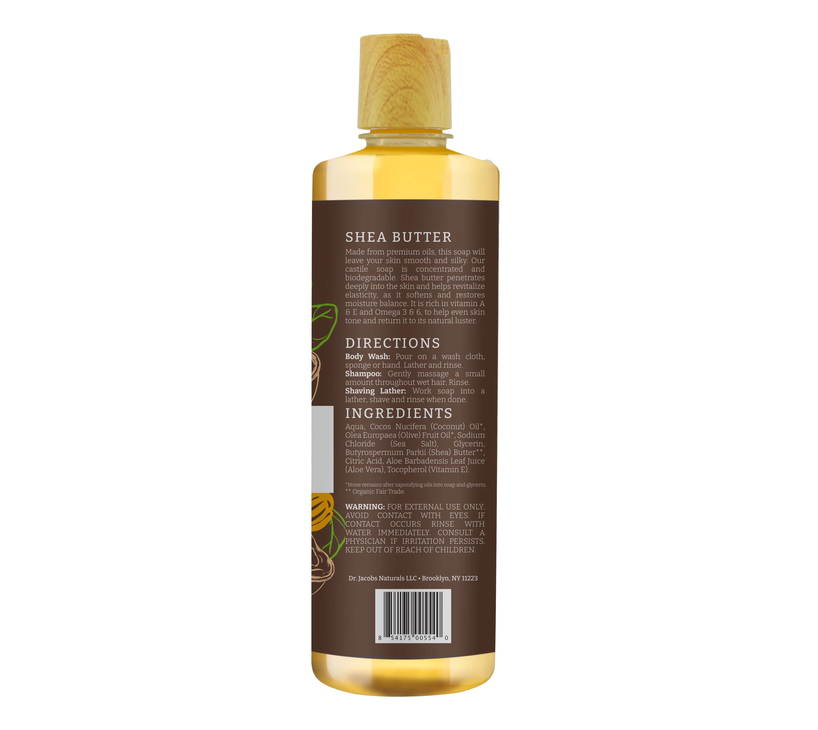 Shea Butter Castile Body Wash by Dr. Jacobs Naturals - Image 7