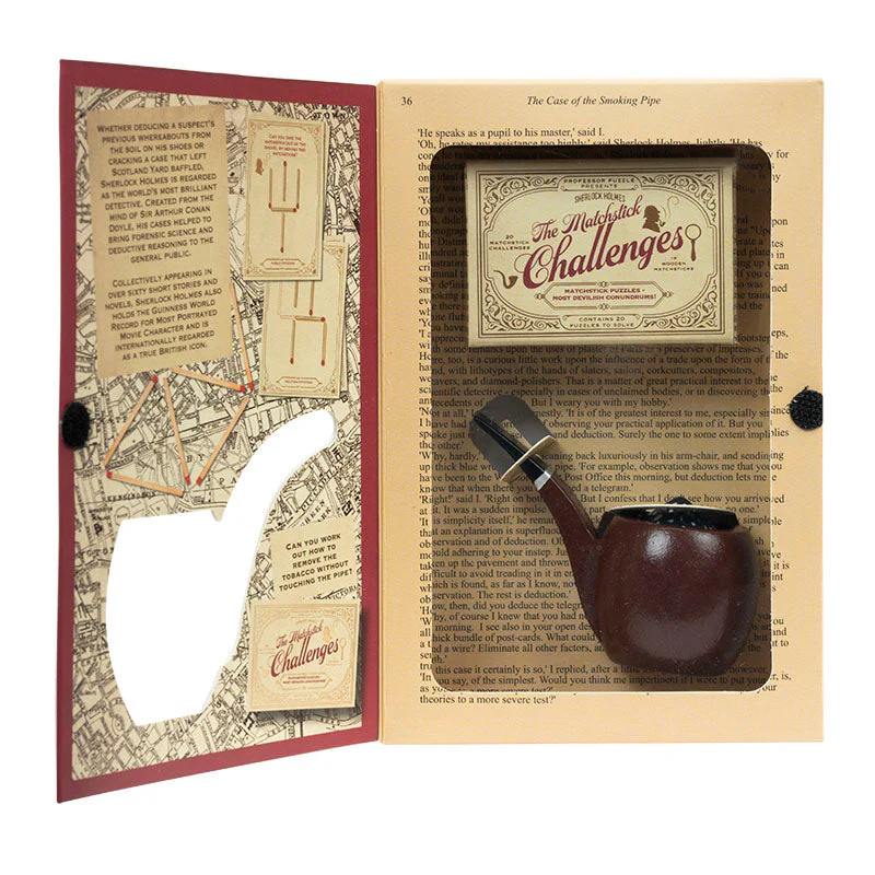 Sherlock Holmes: The Case of the Smoking Pipe - Pipe Puzzle & Matchstick Challenge Set - Image 2