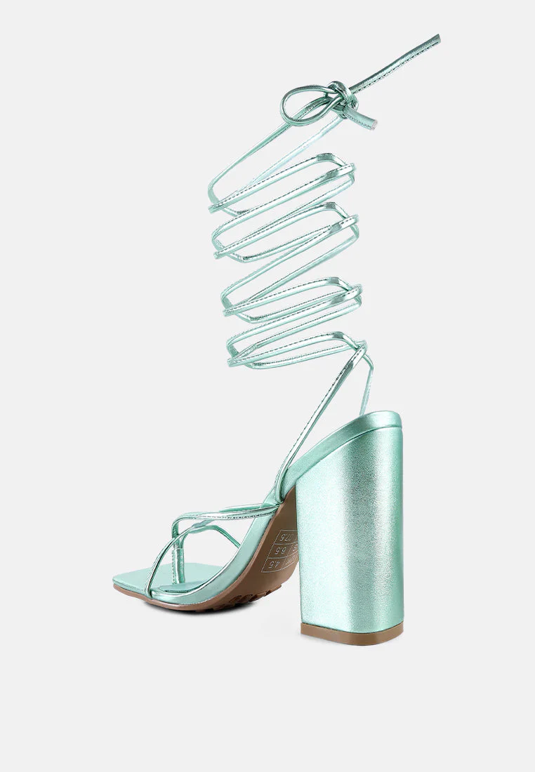 shewolf lace up high heel sandals by London Rag - Image 3