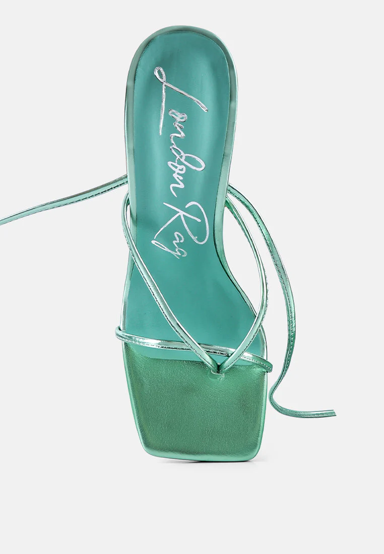 shewolf lace up high heel sandals by London Rag - Image 4