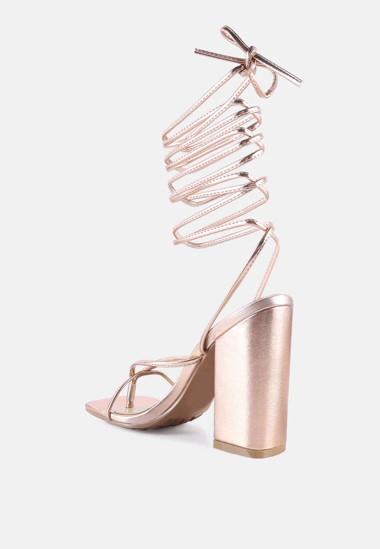 shewolf lace up high heel sandals by London Rag - Image 8