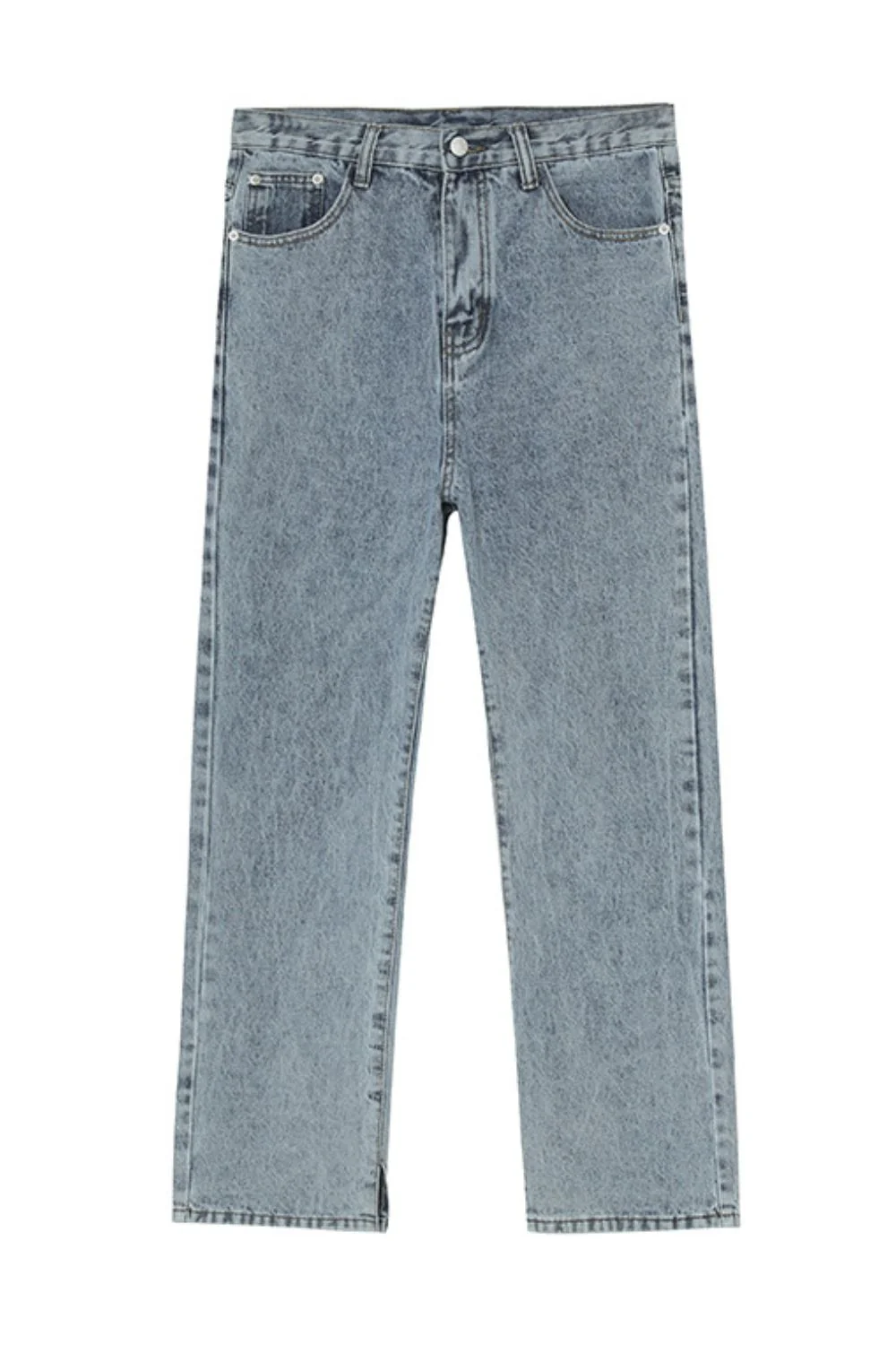 Side Slit Jeans with Pockets - Image 3