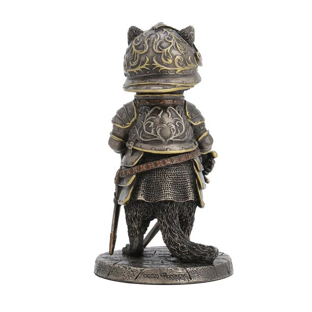 Sir Laveur Raccoon Man at Arms Statue - Image 3