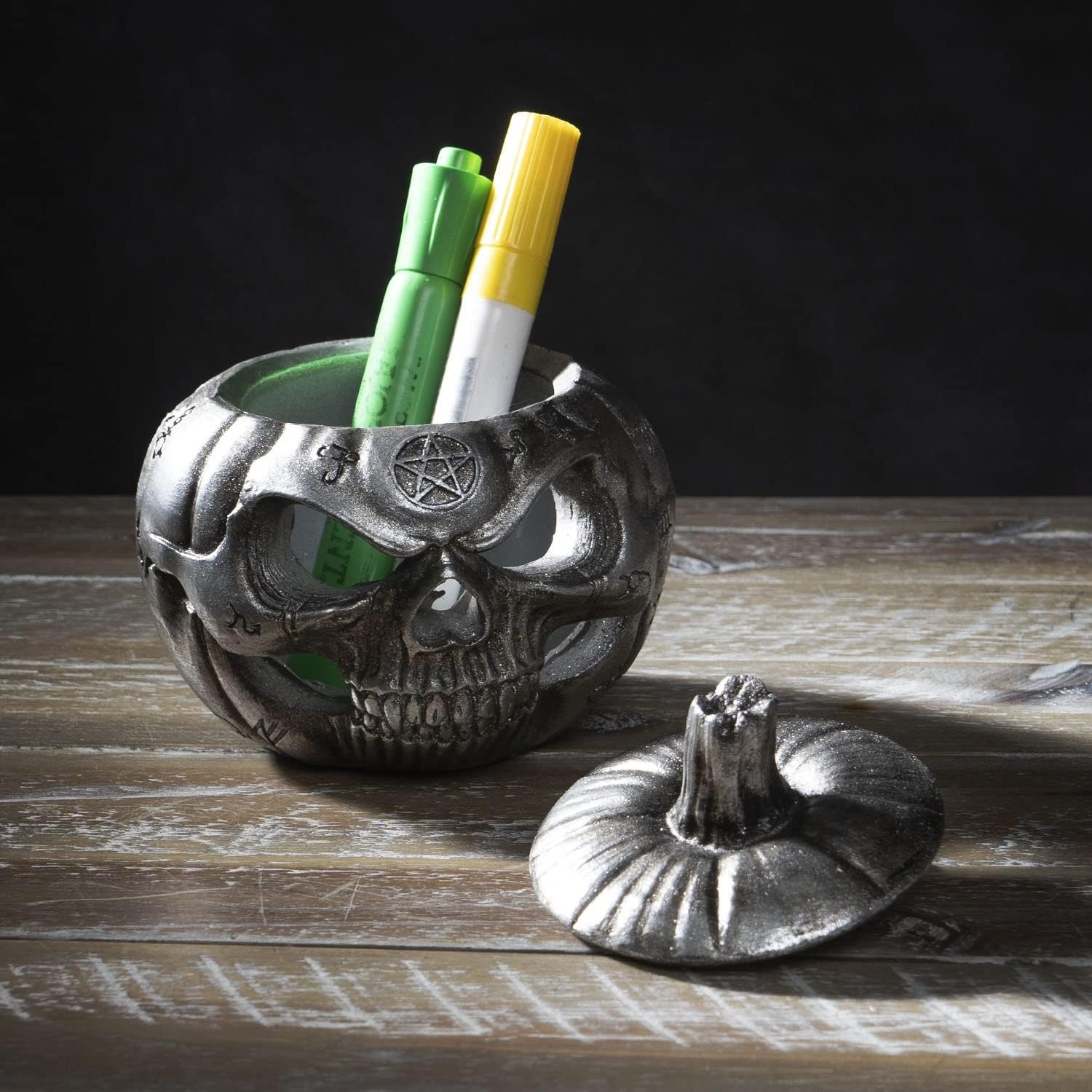 Skull Face Pumpkin Pot - Image 2