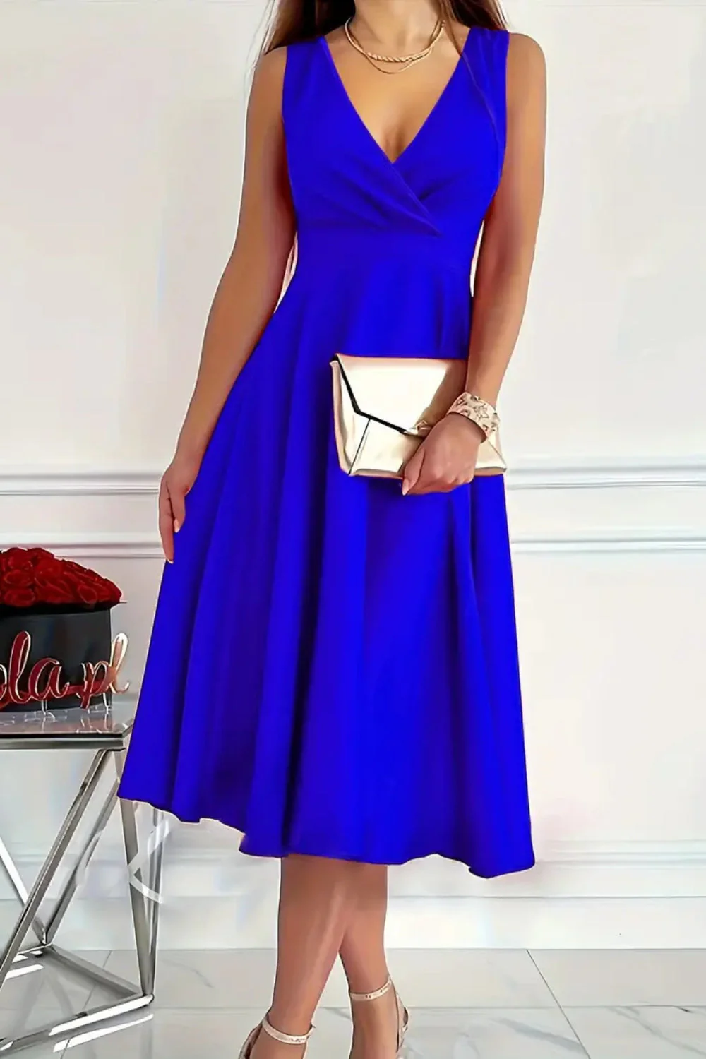 Sleeveless Midi Dress - Image 2