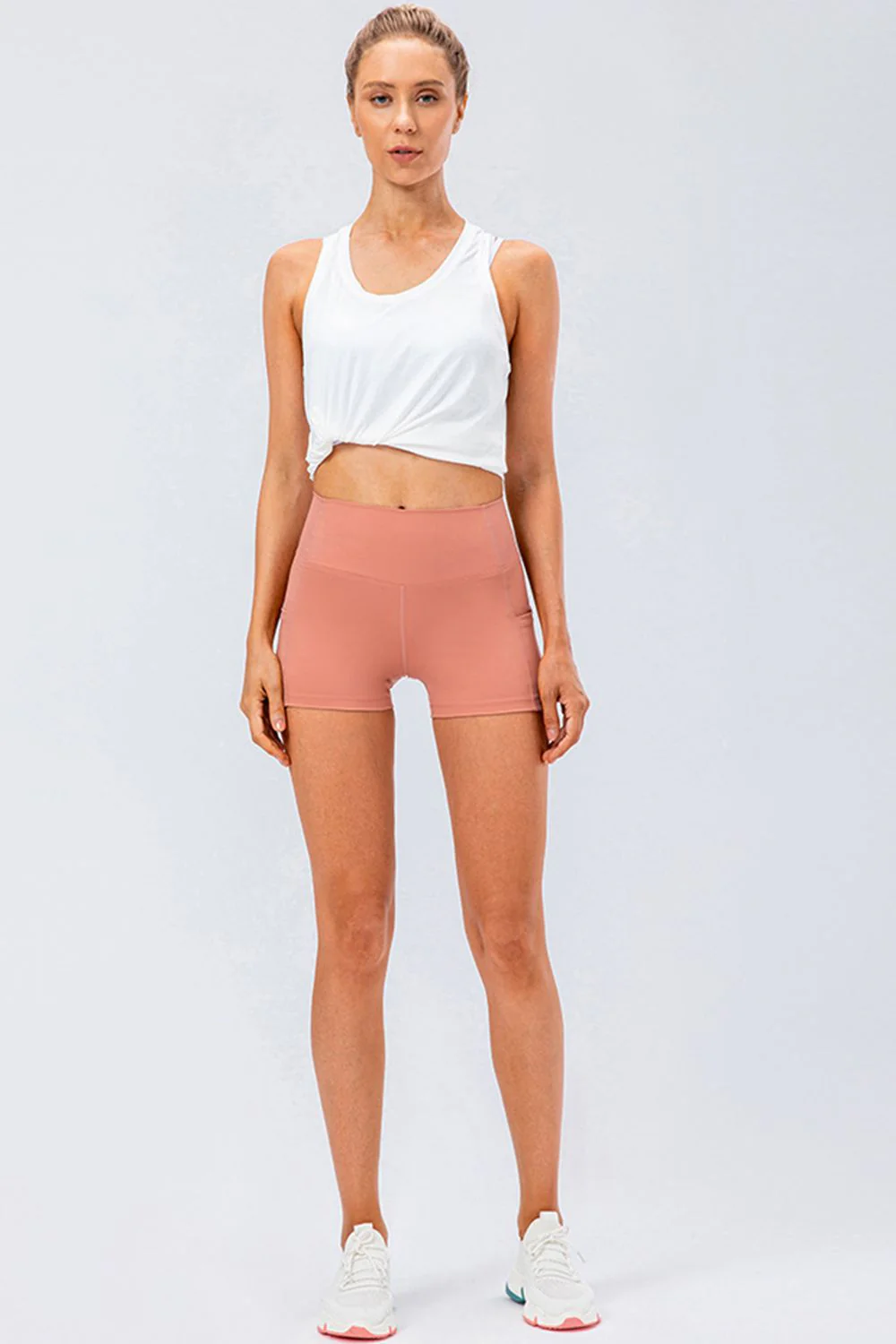 Slim Fit Wide Waistband Sports Shorts - Image 3