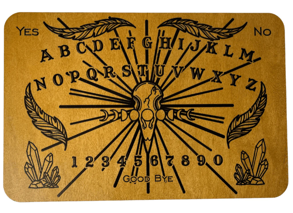 Small Crow & Crystal Spirit Board - Black - Image 2