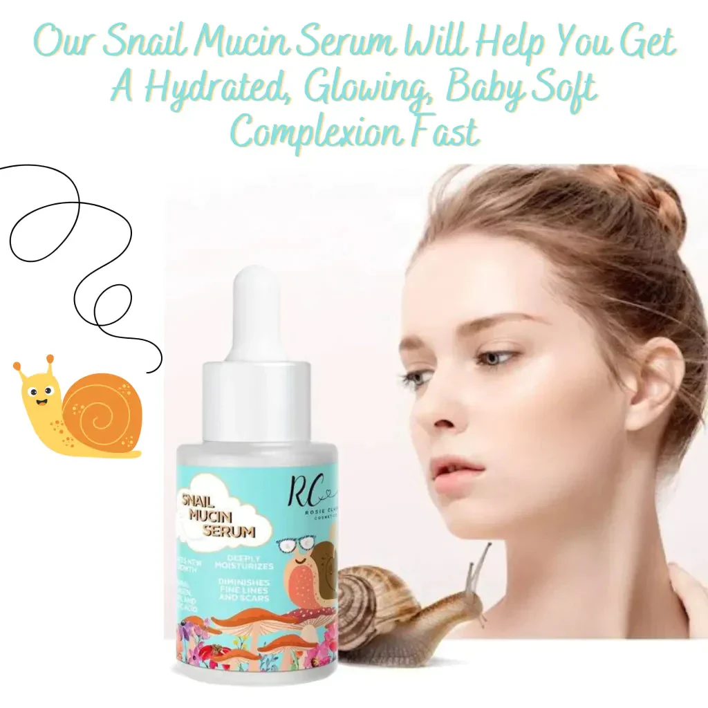 Snail Mucin Serum with Vitamin C & E by Rosie Claire Cosmetics - Image 3