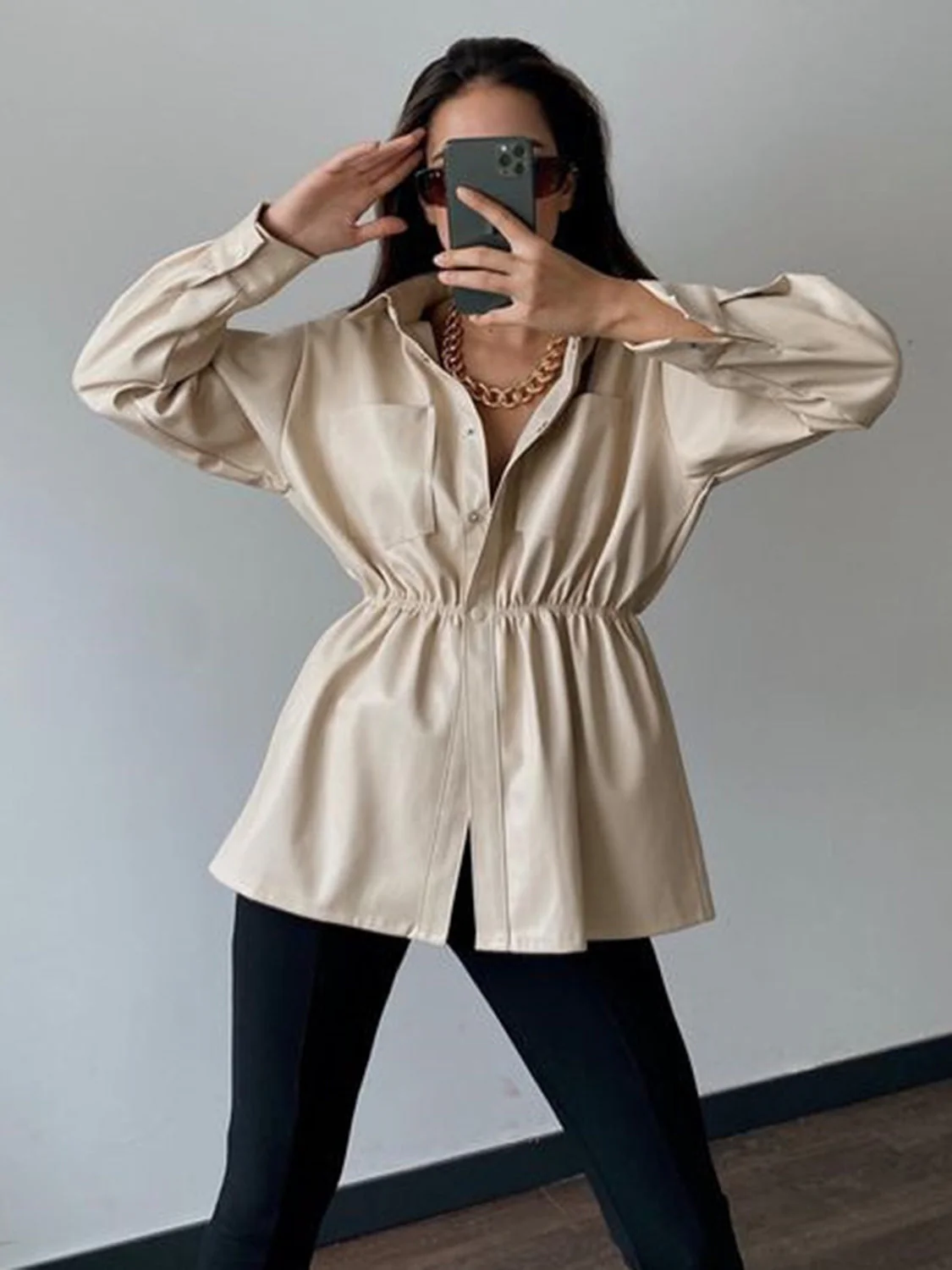 Snap Down Collared Jacket - Image 4