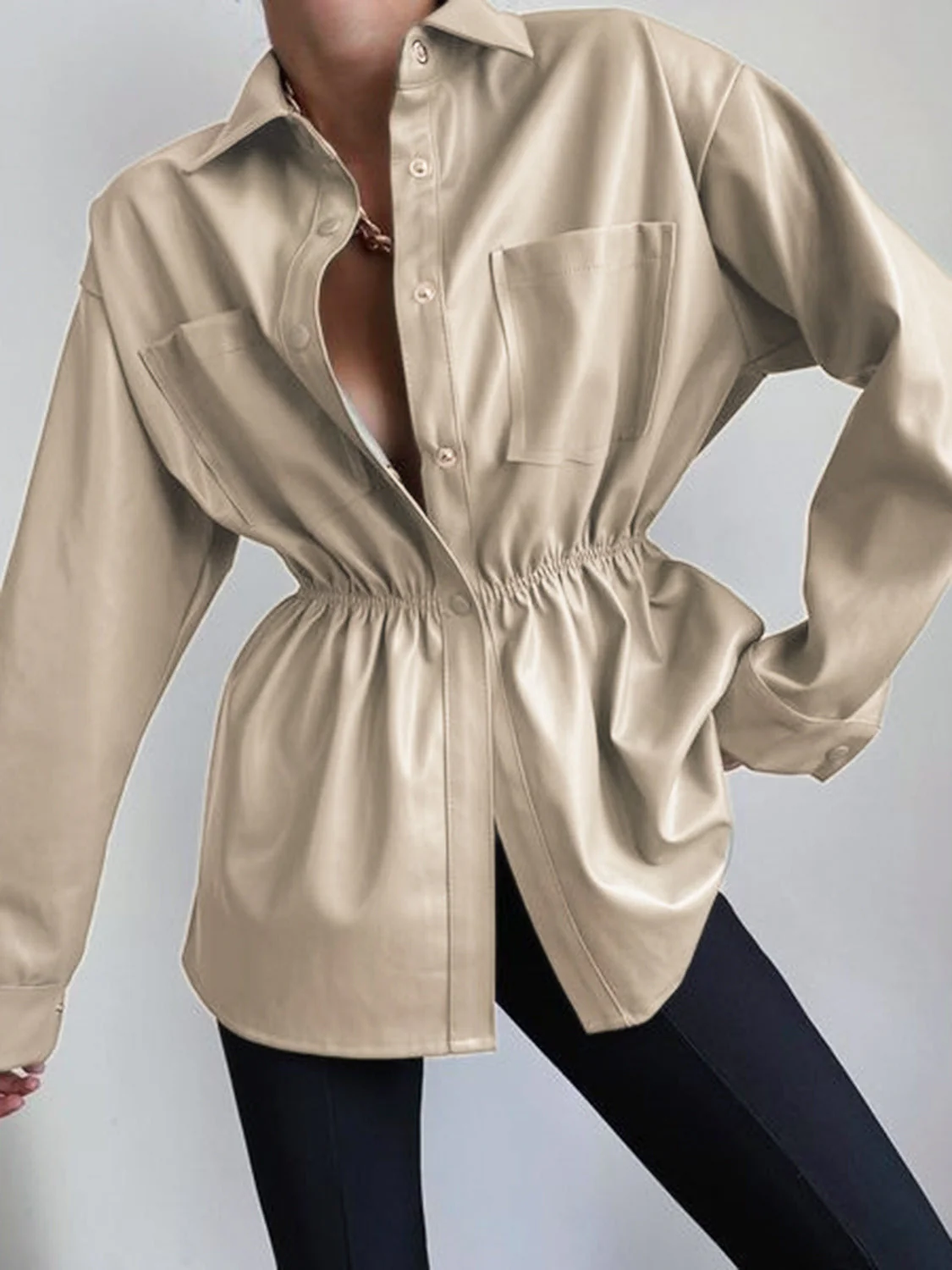Snap Down Collared Jacket - Image 6