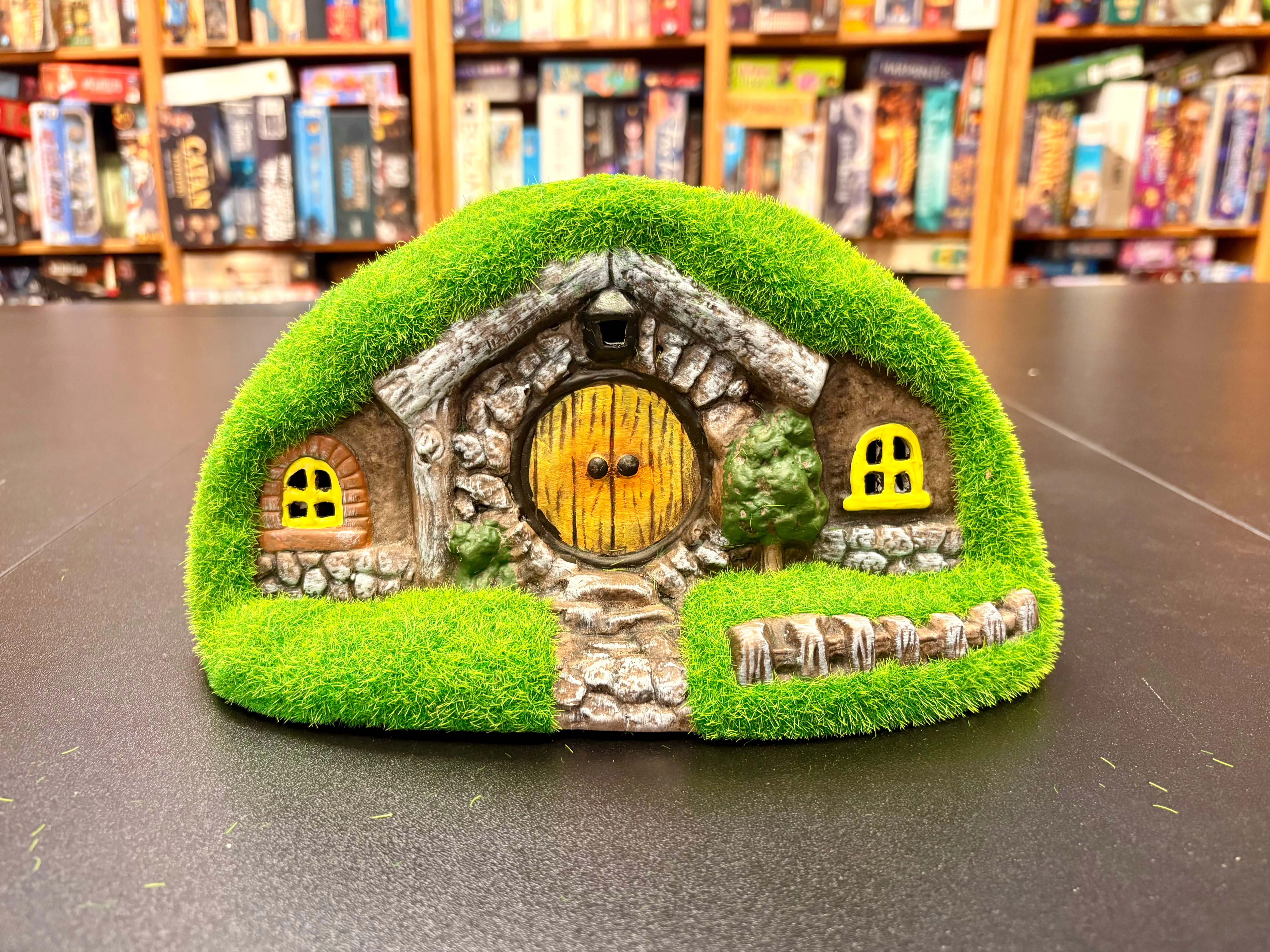 Solar Lighted Gnome Moss House - Set of 2 - Image 3