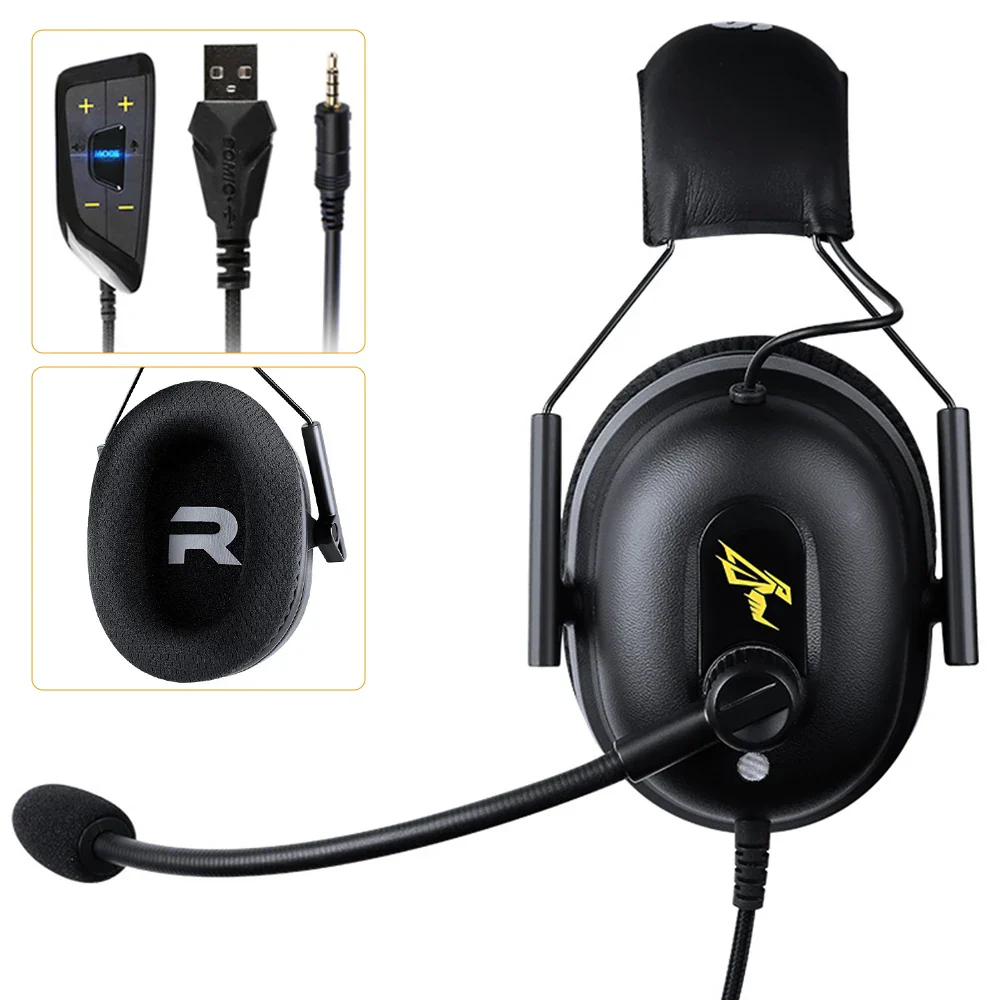 Somic/Mpow G936N 7.1 Surround Sound Gaming Headset for PS5/PS4/PC Computer Gamer Noise Cancelling Mic USB/3.5mm Wired Headphone - Image 11