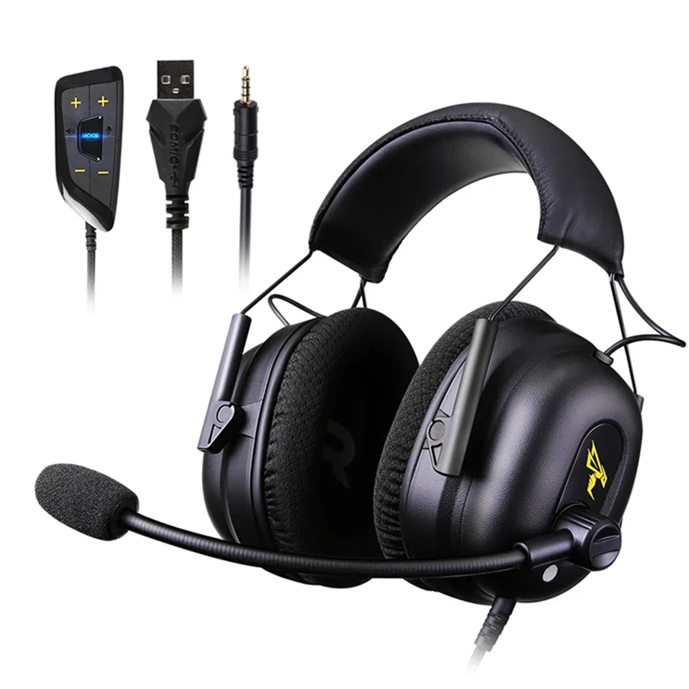 Somic/Mpow G936N 7.1 Surround Sound Gaming Headset for PS5/PS4/PC Computer Gamer Noise Cancelling Mic USB/3.5mm Wired Headphone - Image 14