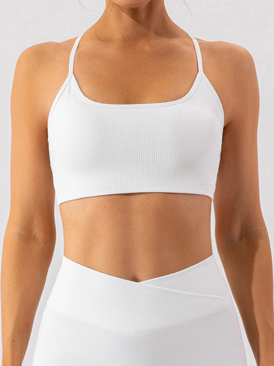 Spaghetti Strap Active Bra - Image 11