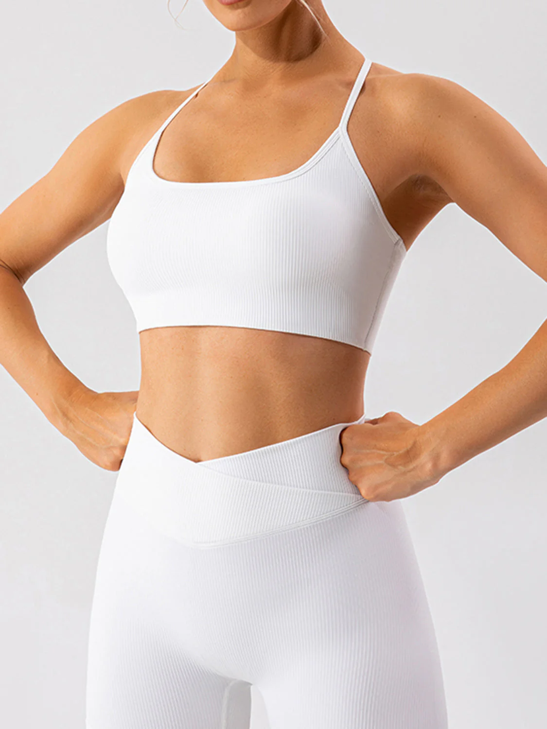 Spaghetti Strap Active Bra - Image 12