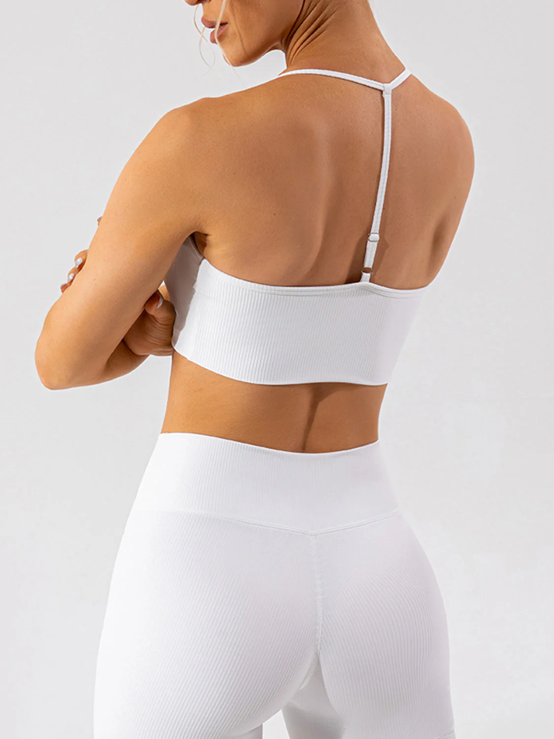 Spaghetti Strap Active Bra - Image 14