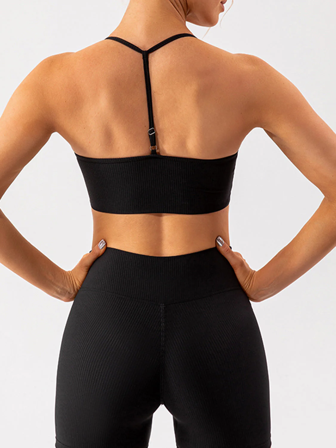 Spaghetti Strap Active Bra - Image 20