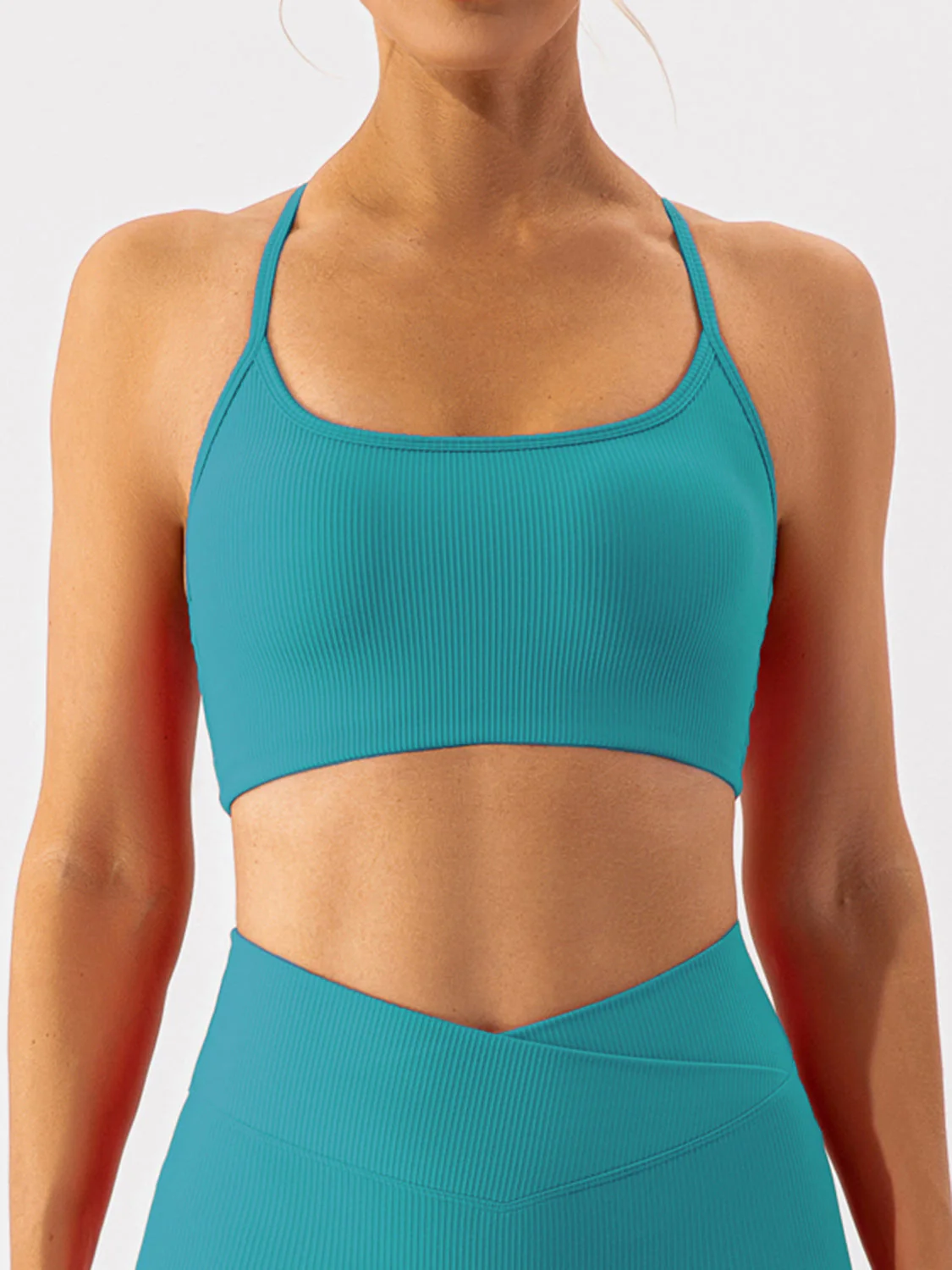 Spaghetti Strap Active Bra - Image 23