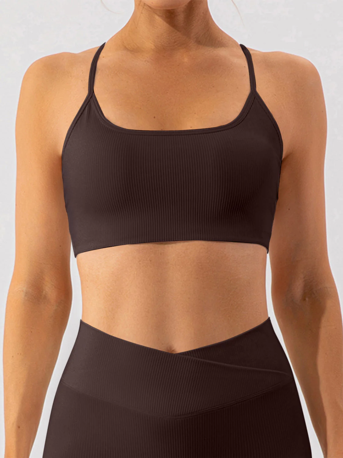 Spaghetti Strap Active Bra - Image 5