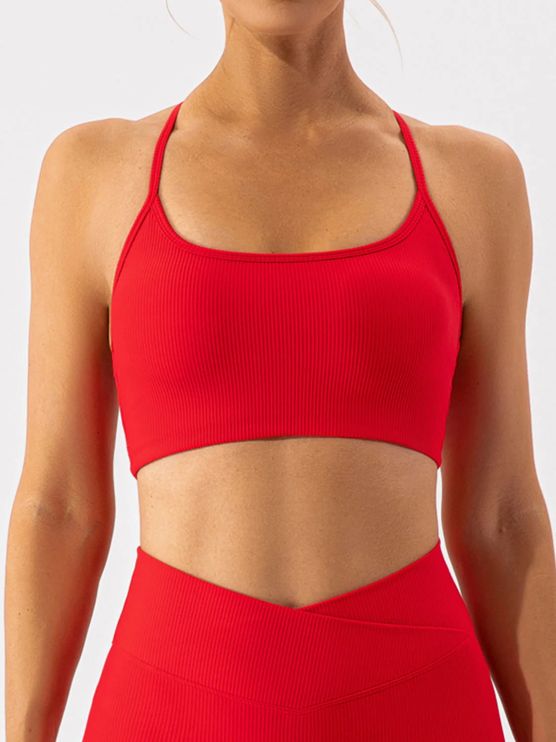 Spaghetti Strap Active Bra - Image 7