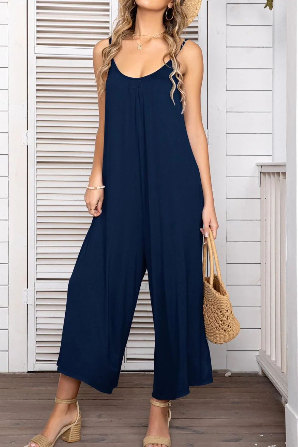 Spaghetti Strap Scoop Neck Jumpsuit - Image 10