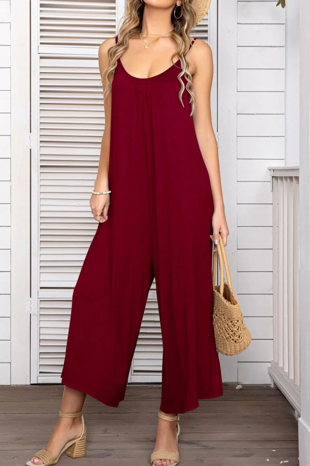 Spaghetti Strap Scoop Neck Jumpsuit - Image 15