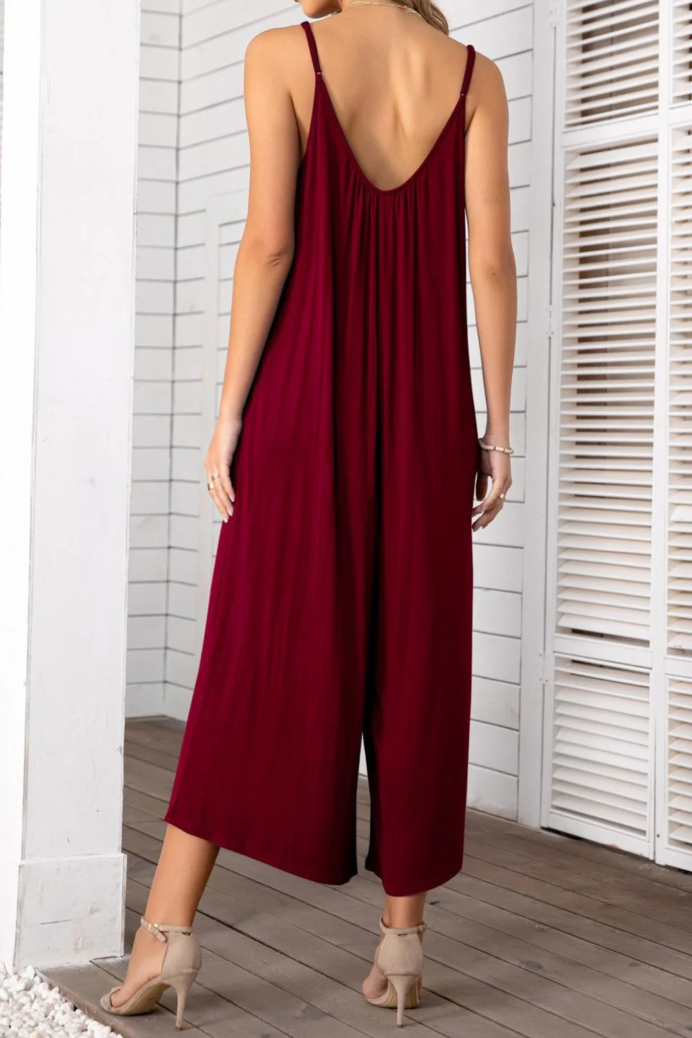 Spaghetti Strap Scoop Neck Jumpsuit - Image 16