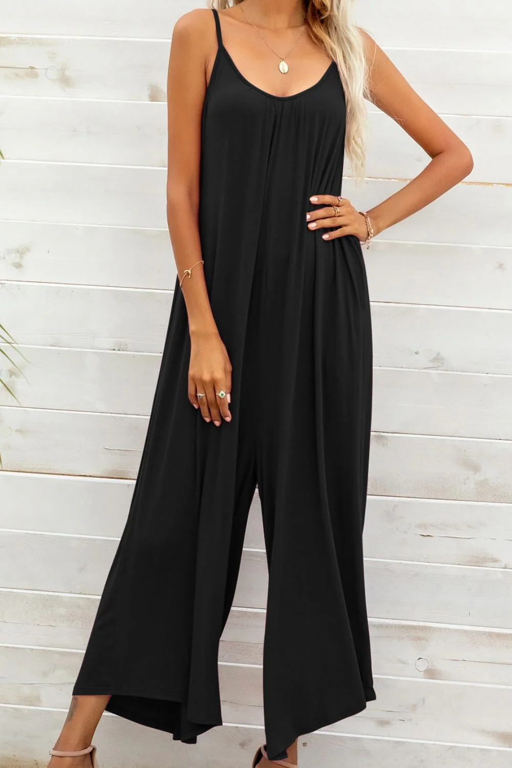 Spaghetti Strap Scoop Neck Jumpsuit - Image 17