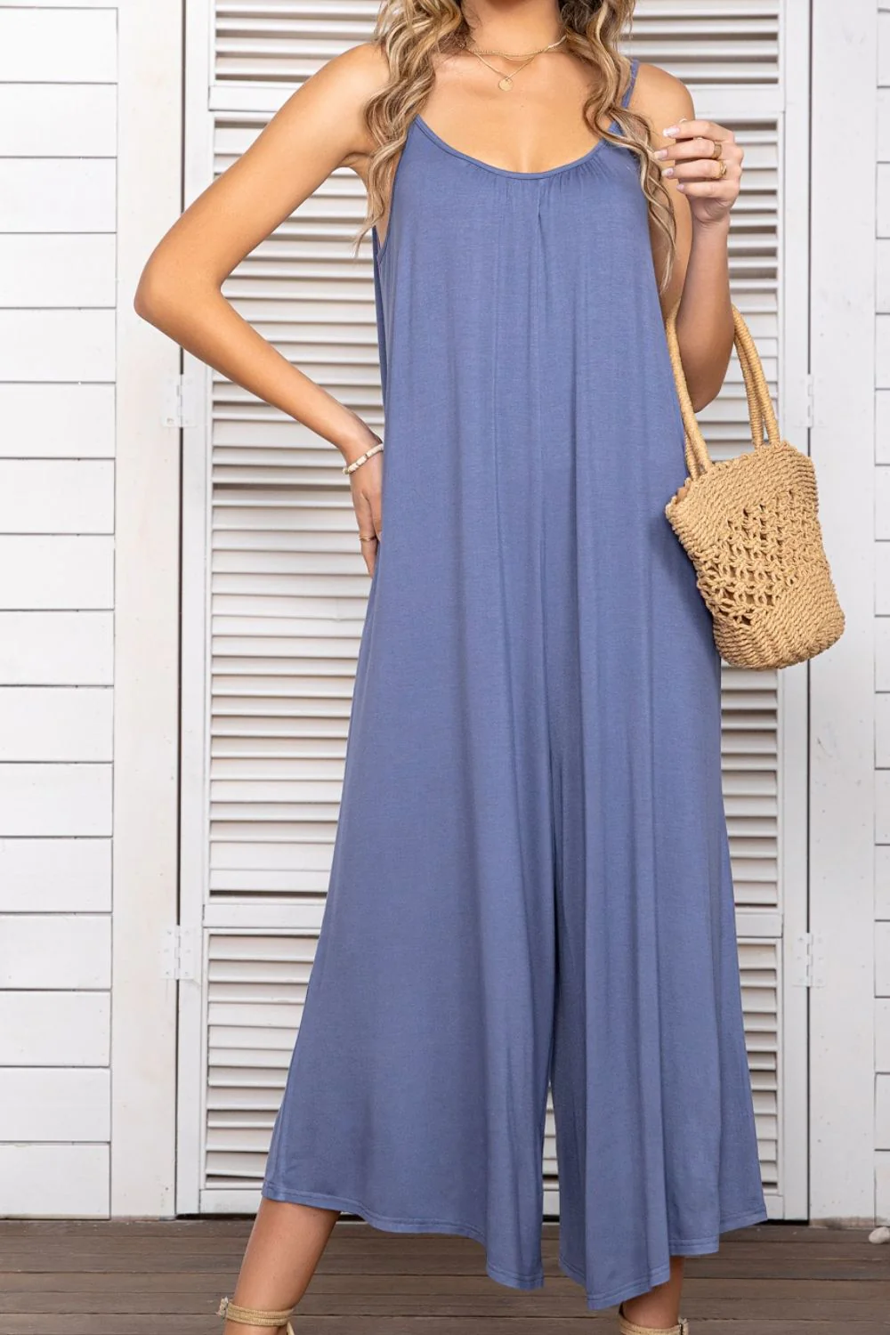 Spaghetti Strap Scoop Neck Jumpsuit - Image 24