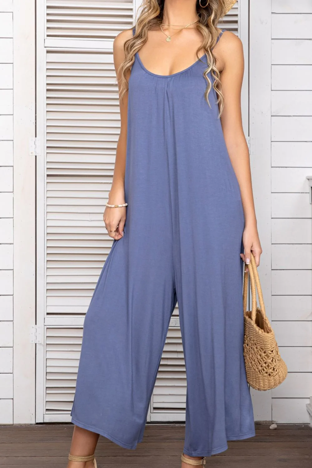 Spaghetti Strap Scoop Neck Jumpsuit - Image 25