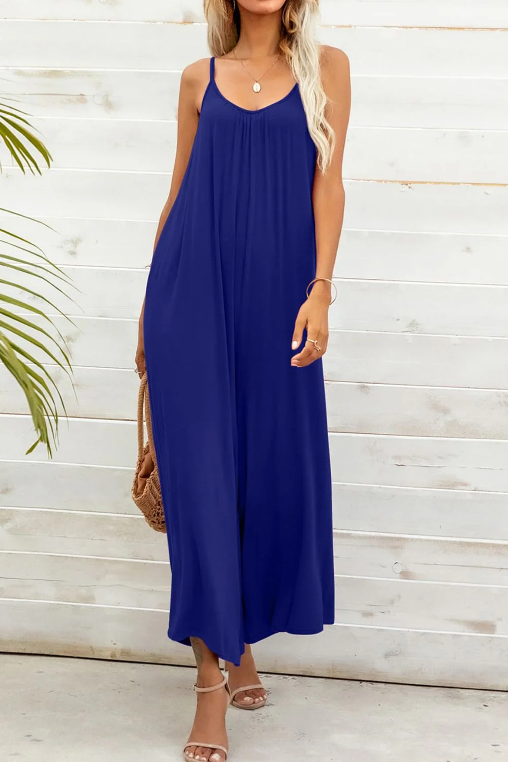 Spaghetti Strap Scoop Neck Jumpsuit - Image 3