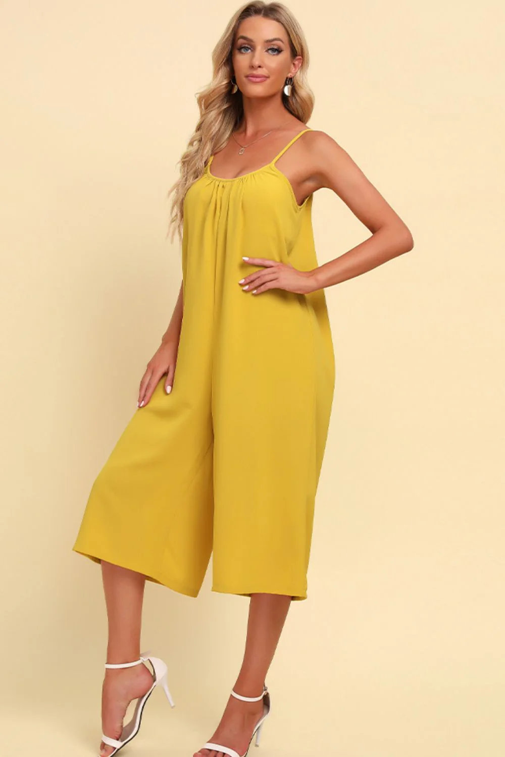 Spaghetti Strap Scoop Neck Jumpsuit - Image 3