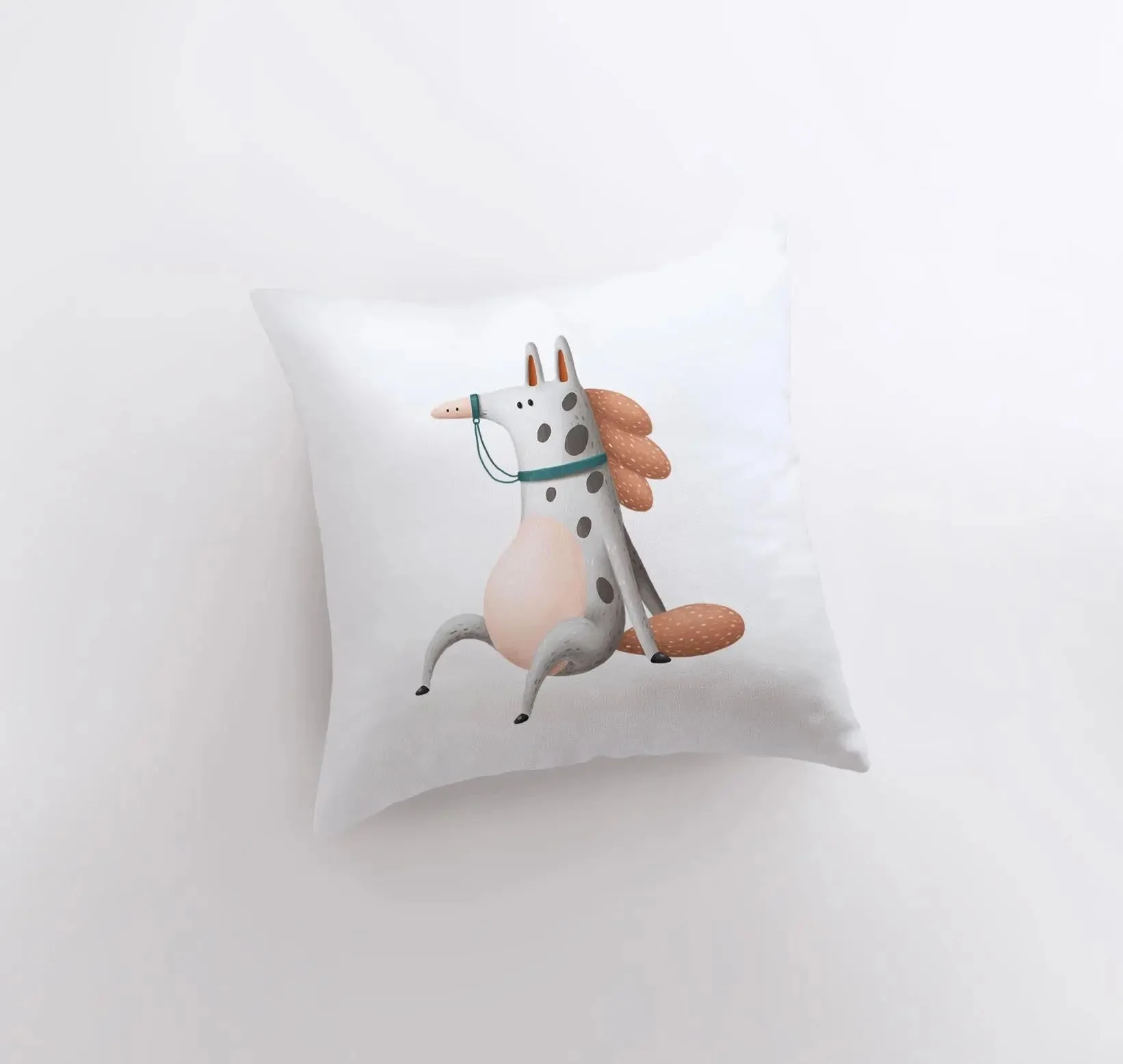 Spotted Horse Pillow | Throw Pillow | Horse Lover | Animal Lover Gift | Tiny House Decor | Cowgirl Pillow | Horse Pillow Pet by UniikPillows - Image 3