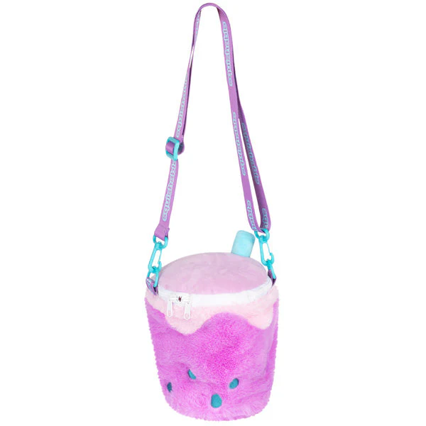 Squishable Comfort Food Bubble Tea Fuzzy Crossbody Bag - Image 2
