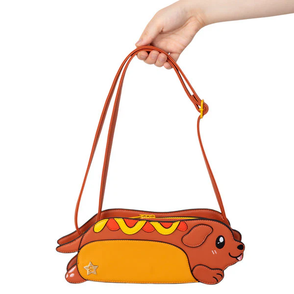Squishable Dachshund Hot Dog Crossbody Purse - Image 2